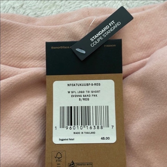 (NWT) The North Face Women's Simple Logo Short in Evening Sand Pink - Picture 11 of 14